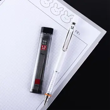Расходные материалы Высококачественная нажимная ручка 1,3 мм для рисования эскизов Автоматические Карандаши Механический карандаш Подвижный карандаш Метательный карандаш