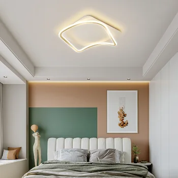 Светодиодная люстра Потолочные светильники Золотисто-белое домашнее украшение для гостиной спальни детского кабинета Внутреннее приспособление Ультра яркое