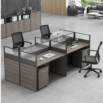 Сочетание рабочего места для руководителя и офисного стола Простота Современный офисный стол для клерка