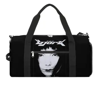 Спортивная сумка Bjork Face In Album в стиле ретро, однородные портативные спортивные сумки Bjork, сумка для плавания, сумка для фитнеса для мужчин и женщин