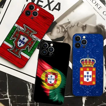 Чехол для телефона с флагом Португалии для Iphone 14 Pro 13 Mini 11 12 Max Xr X Xs 7 8 Plus 6 Чехол