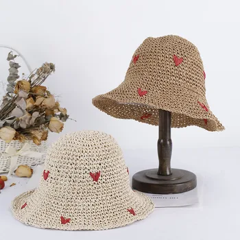 шляпы для влюбленных, кепки, пляжная шляпа, женская летняя шляпа, панама, женские шляпы от солнца, соломенная шляпа с защитой от ультрафиолета, солнечная шляпа, шляпа-козырек