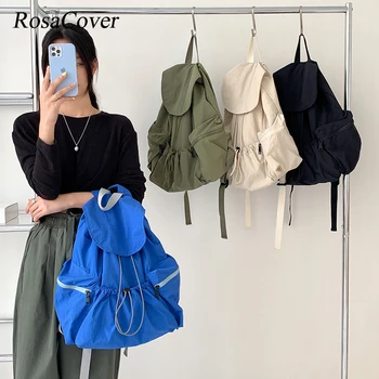 Япония и Южная Корея, маленькая нейлоновая холщовая сумка, повседневная простая женская повседневная практичная сумка для поездок на работу большой емкости Mochilas